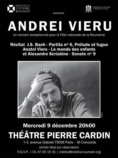 Concert Andrei Vieru la Paris, Foto: ICR