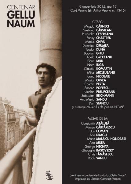 Centenar Gellu Naum, Foto: Afis