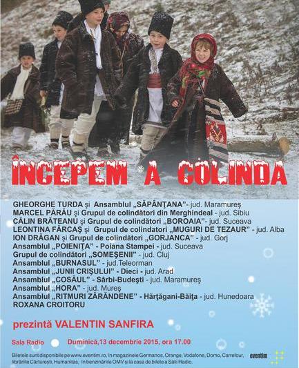 Concertul Incepem a colinda, Foto: Afis