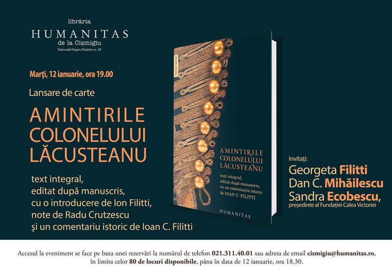 Amintirile colonelului Lacusteanu, Foto: Humanitas