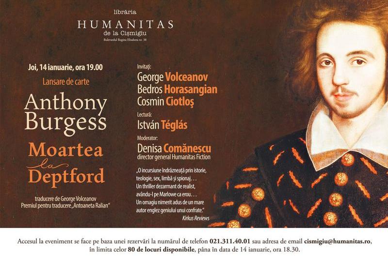 Anthony Burgess: Moartea la Deptford", Foto: Librariile Humanitas