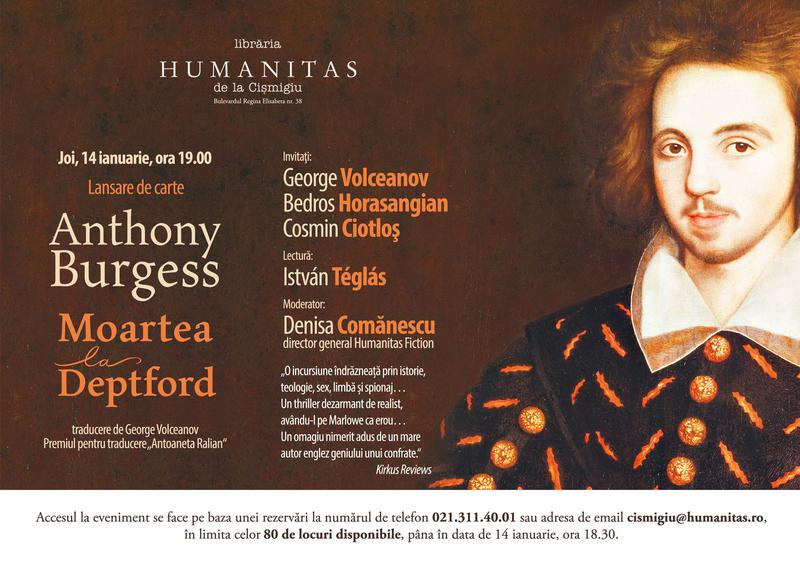 Anthony Burgess: Moartea la Deptford", Foto: Librariile Humanitas