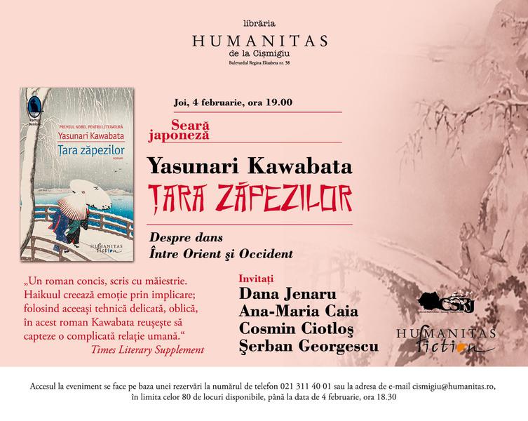 Tara zapezilor, de Yasunari Kawabata , Foto: Librariile Humanitas