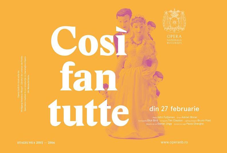 Spectacolul "Cosi fan tutte" de W. A. Mozart, Foto: Opera Nationala Bucuresti