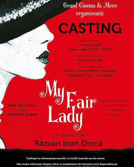 My Fair Lady. Casting solisti si actori., Foto: Afis