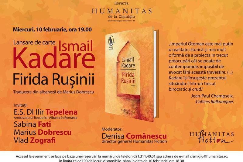 Firida rusinii, de Ismail Kadare, Foto: Librariile Humanitas