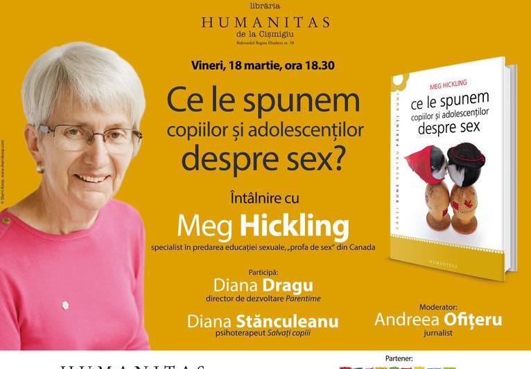 Ce le spunem copiilor si adolescentilor despre sex, de Meg Hickling, Foto: Humanitas