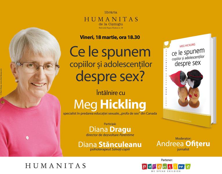 Ce le spunem copiilor si adolescentilor despre sex, de Meg Hickling, Foto: Humanitas