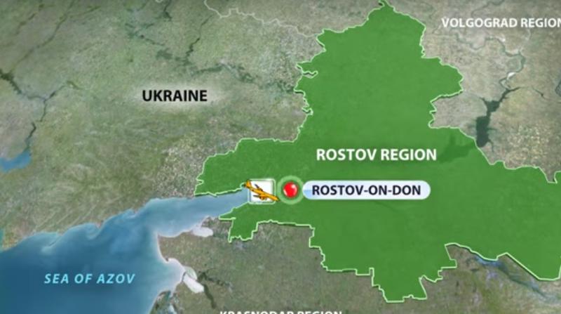 Avion prabusit la Rostov pe Don, Foto: Captura YouTube