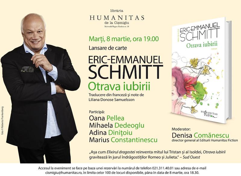 Otrava iubirii, de Eric-Emmanuel Schmitt, Foto: Humanitas