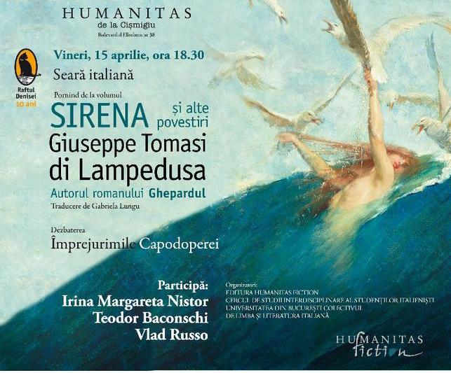 "Sirena si alte povestiri" de Giuseppe Tomasi di Lampedusa, Foto: Humanitas