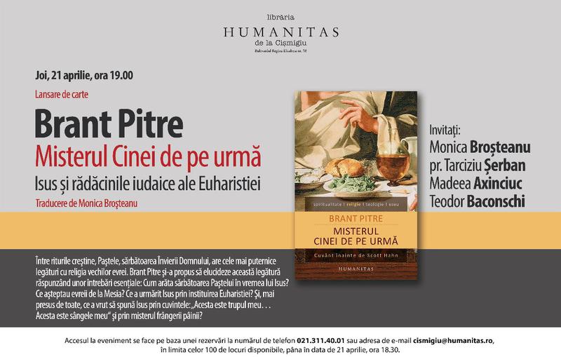 Brant Pitre: Misterul Cinei de pe urma, Foto: Humanitas