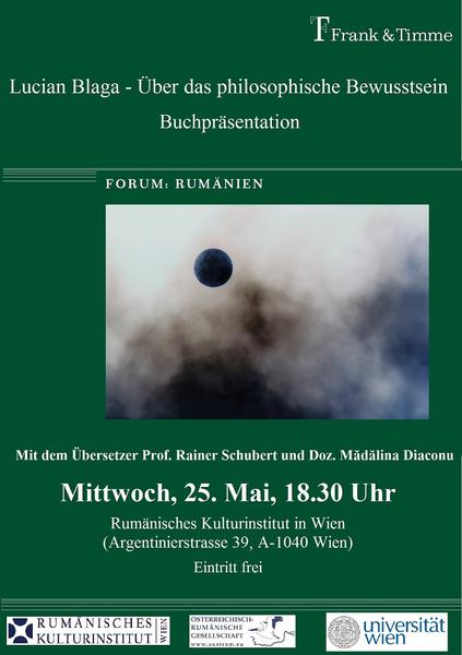 Lucian Blaga tradus in limba germana, Foto: ICR Viena