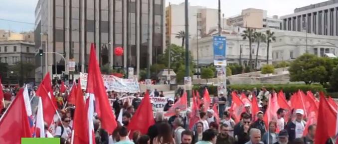 Proteste in Grecia, Foto: Captura Youtube.com