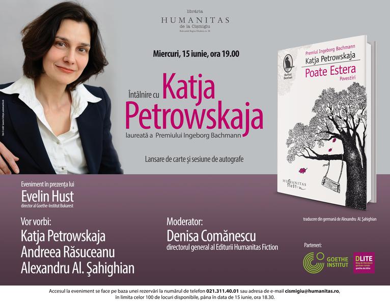 Eveniment Katja Petrowskaja, Foto: Librariile Humanitas