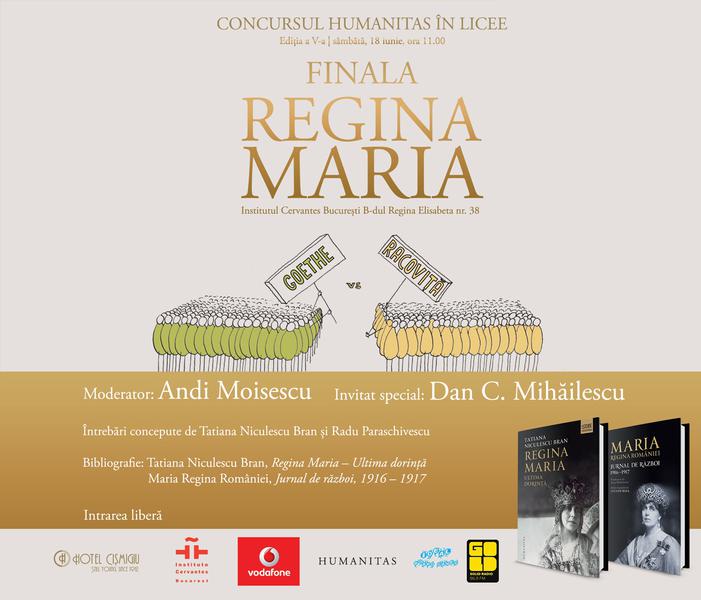Finala Concursului Humanitas in licee 2016, Foto: Afis