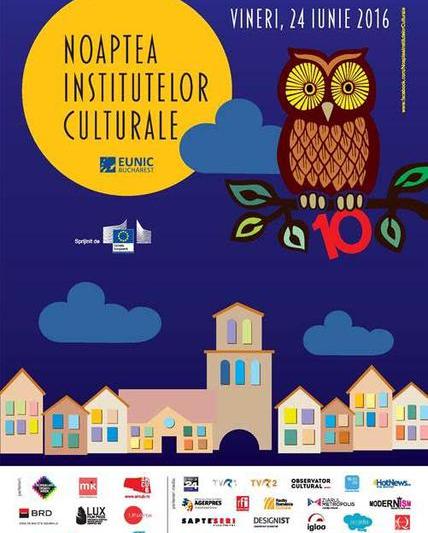 Noaptea Institutelor Culturale 2016, Foto: Afis