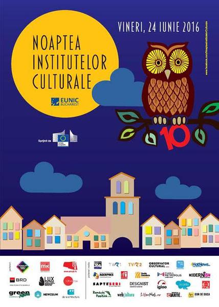 Noaptea Institutelor Culturale 2016, Foto: Afis