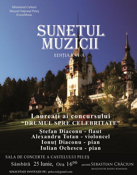 Sunetul muzicii la Castelul Peles, Foto: Afis concert