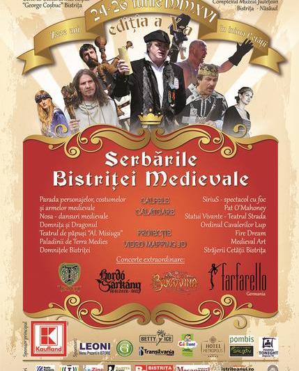 Serbarile Bistritei medievale 2016, Foto: Afis