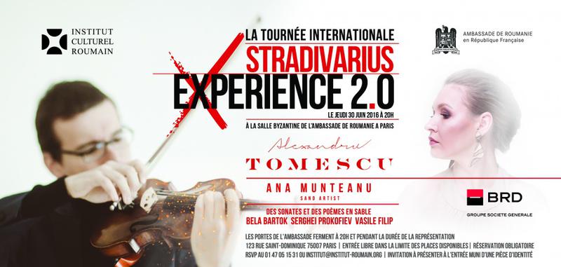 Stradivarius la Paris cu Alexandru Tomescu, Foto: Afis concert