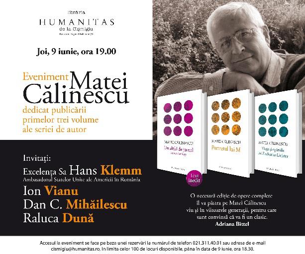 Eveniment Matei Calinescu, Foto: Librariile Humanitas