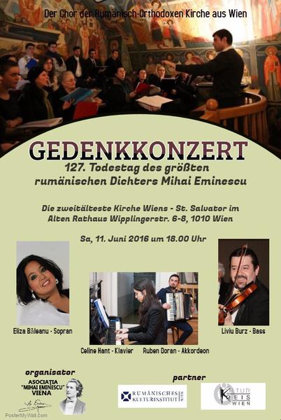 Comemorare Mihai Eminescu, Foto: Afis