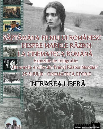 Saptamana filmului romanesc despre Marele Razboi - Afis: Sebastian Rades, Foto: Cinemateca Romana