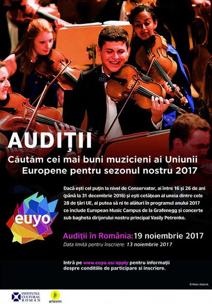 Preselectie pentru EUYO, Foto: Afis