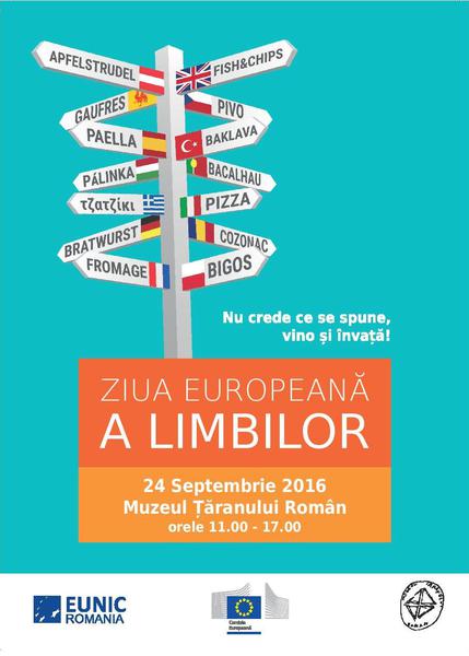 Ziua europeana a limbilor 2016, Foto: Afis