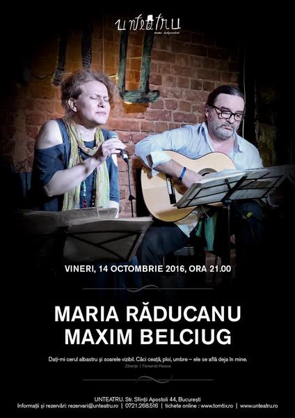 Concert Maria Raducanu si Maxim Belciug, Foto: Afis