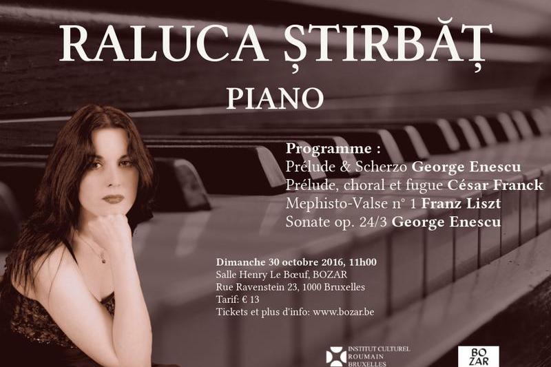 Pianista Raluca Stirbat, Foto: Afis concert