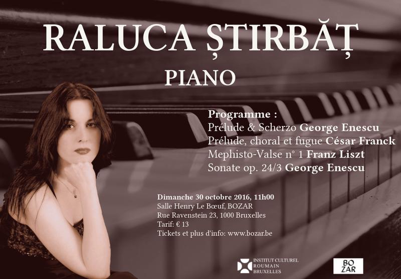 Pianista Raluca Stirbat, Foto: Afis concert