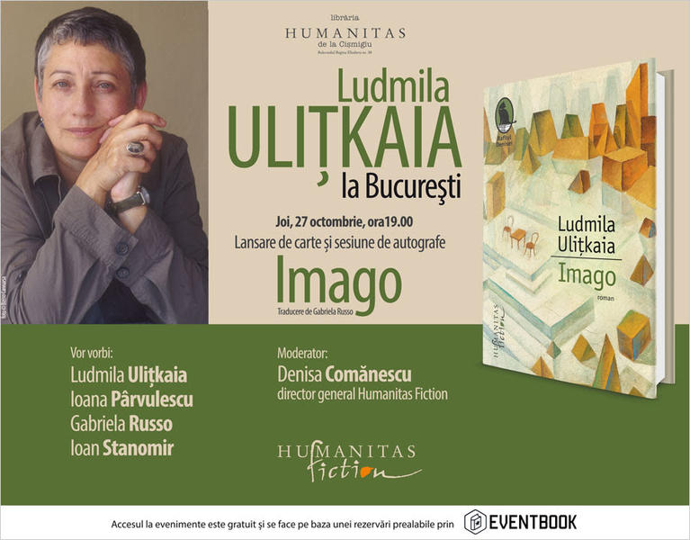 Scriitoarea Ludmila Ulitkaia, Foto: Librariile Humanitas