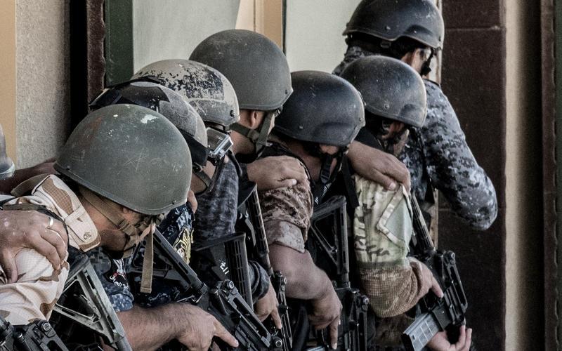 Militari irakieni in timpul unor exercitii in baza KASOTC din Iordania, Foto: Hotnews