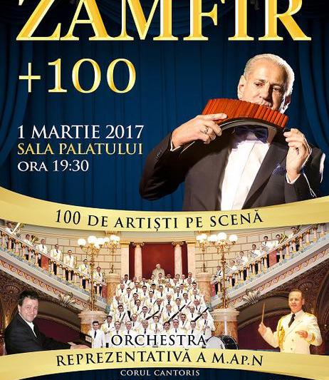 Concert extraordinar: Zamfir + 100, Foto: Afis