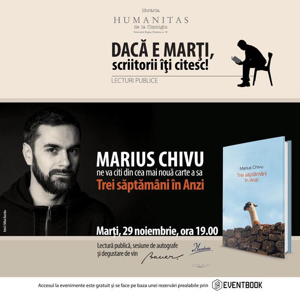 'Trei saptamani in Anzi' cu Marius Chivu, Foto: Humanitas