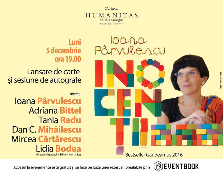 Inocentii, de Ioana Parvulescu, Foto: Humanitas