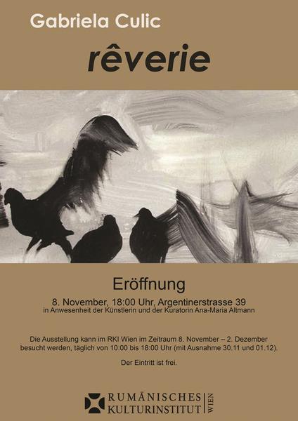 Expozitie Gabriela Culic, Foto: Afis