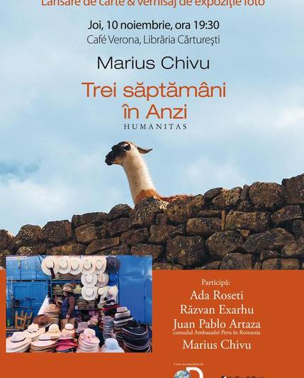 Trei saptamani in Anzi de Marius Chivu, Foto: Humanitas