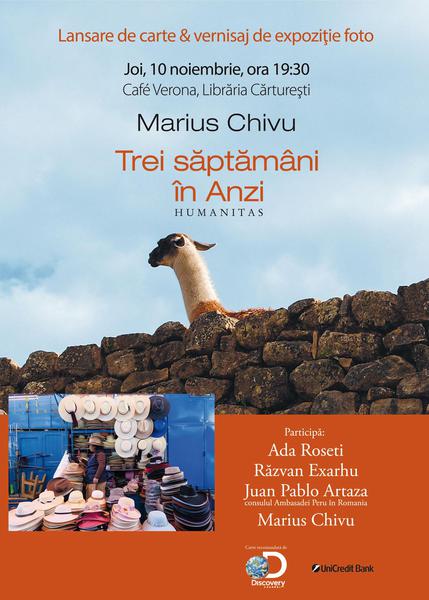 Trei saptamani in Anzi de Marius Chivu, Foto: Humanitas