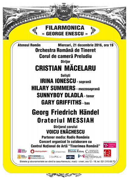 Orchestra Romana de Tineret la Ateneu, Foto: Afis concert