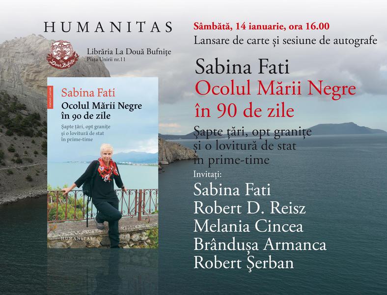 Sabina Fati: Ocolul Mrii Negre în 90 de zile, Foto: Editura Humanitas