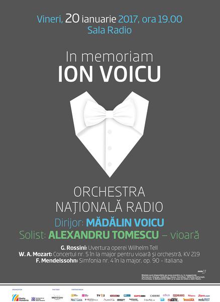 In memoriam Ion Voicu, Foto: Afis concert