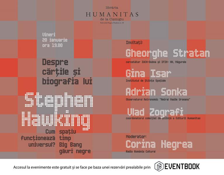 Dezbatere inspirata de cartile lui Stephen Hawking, Foto: Librariile Humanitas