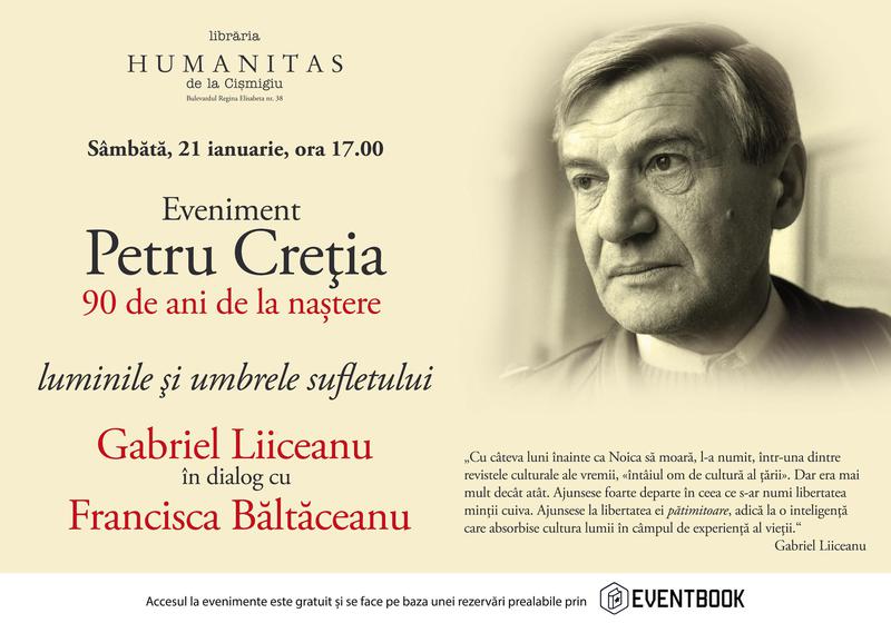 Gabriel Liiceanu in dialog cu Francisca Baltaceanu, Foto: Librariile Humanitas
