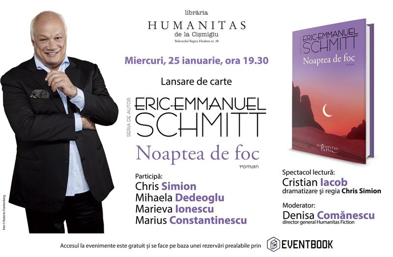 Noaptea de foc, de Eric-Emmanuel Schmitt , Foto: Librariile Humanitas