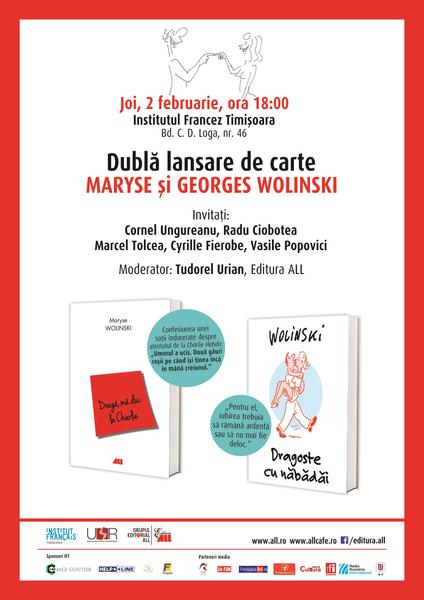 Lansare de carte: Maryse si Georges Wolinski, Foto: Afis