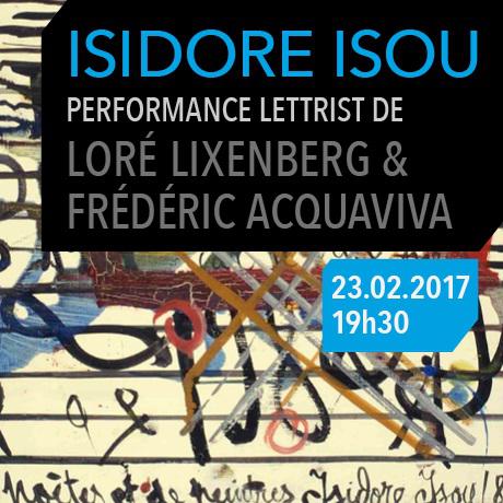 Isidor Isou- performance lettrist, Foto: CNDB