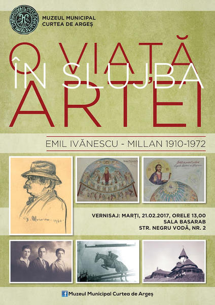Expozitie omagiala Emil Ivanescu-Millan, Foto: Afis